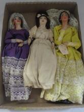 3 Vintage Dolls-1 purchased in 1942