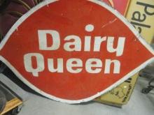 Painted Wooden "Diary Queen" Sign