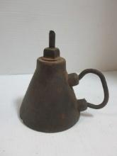 Antique Cast Iron Torch Smudge Pot