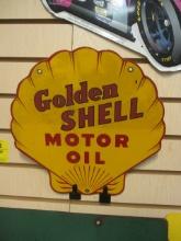 Replica Golden Shell Motor Oil Sign