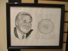 1997 Pencil Signed George Murray "North Carolina The Dean Smith Record"