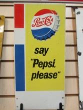 Double Sided Metal Pepsi Advertisement Sign