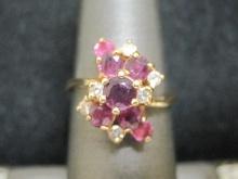 14k Gold Ruby and Diamond Ring- Appraised at $1550!