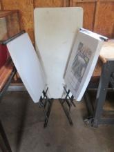 Two Easy Home Personal Folding Leg Table and 4' Folding Leg Table