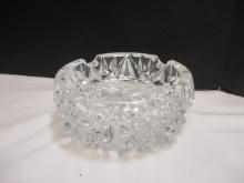 Vintage Cut Glass Crystal Ashtray