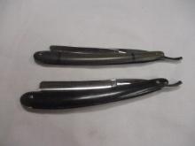 Two Antique German Blade Straight Razors