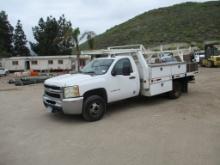 2882007 Chevrolet 3500 HD Flatbed Utility Truck,