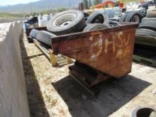 Lot Of Forklift Dump Bin W/Misc Wheels & Tires