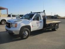 2014 GMC 3500HD Flatbed Truck,