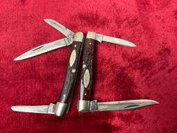 Pair of Vintage Case Multi-Blade Knives, #s 6233 & 6327