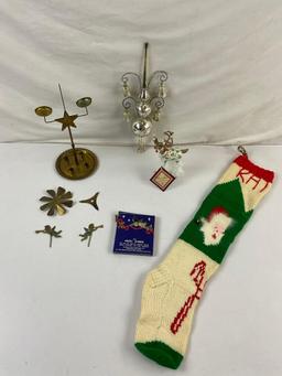 5 pcs Vintage Christmas Decoration Assortment. Krinkles by Patience Brewster Ornament. See pics.