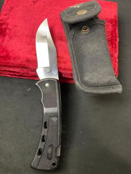 Buck USA 446 Goliath Lockback Knife, plastic handle w/ Sheath