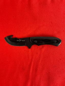 Red Deer 4" 1045 German Steel Fixed Blade Hunting Knife w/ Guthook. Model RDX-9700-B. NIB. See pi...