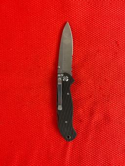 CRKT Lake 111 3" Stainless Steel Folding Blade Lock Back Pocket Knife Model 7256Z w/ Sheath. NIB.