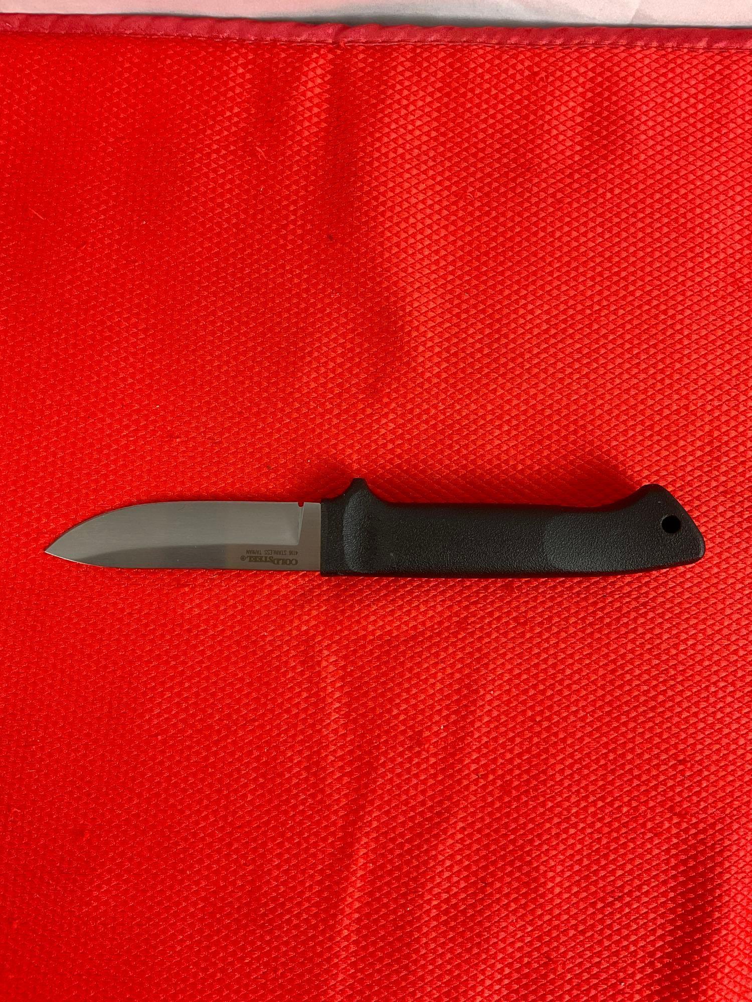 Cold Steel 3.5" Stainless Steel Fixed Blade Pendleton Lite Hunter Knife w/ Sheath No. 20SPH. LNIB.