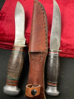 Pair of Vintage Remington Fixed Blade Knives, 1x RH-32 & 1x RH-70