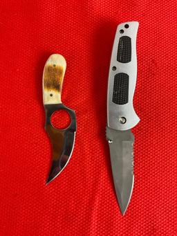 2 pcs Knife Assortment. Frost Cutlery Delta Ranger 15-208S & "The Skinner" GI-798BONE. See pics.