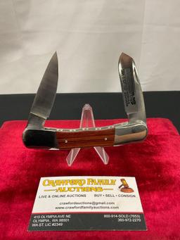 Vintage 1994 Buck Knife 535+ LE #d 1/100 w/ Norfolk Southern Railway etched blade