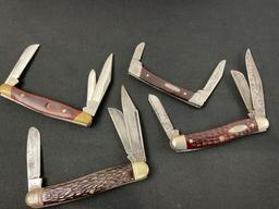 Assorted Multi Blade Pocket Folding Knives, Buck 303 & 709, Camillus & Case XX