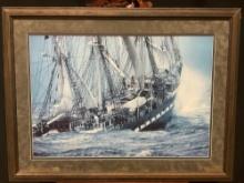 Framed Print of Tempestuous Odyssey 1896 by Plisson Belem