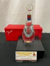 Crystal Bud Vase by high end brand Baccarat, in original box, 7 inches tall