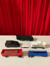 Vintage Marx Toys Remote Control Electric Train Set Model 15765. 5 Train Cars. As Is. See pics.