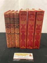 Antique Books, 1893 Trio of Dumas Romance Novels & Trio of 1905 Muhlberg Novels,