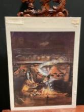 Unframed 1989 Litho LE signed & #d 567/950 titled Medicine Magis by Cameron Blagg w/ COA