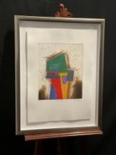 Framed Litho LE signed & #d of House of Dreams I by mixed media artist Enrico Embroli