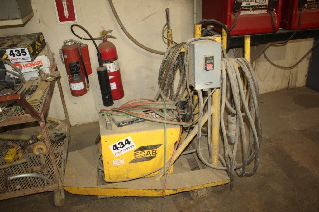 ASAB Plasma Cutter, Mdl# PCM-875 Mounted On Push Cart