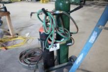 Cutting Torch Cart w/Hose & Torches (No Tanks)