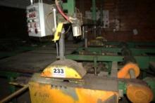 3 Saw Upcut Trimmer, Saw Head Set at 0' - 8' -12' , Air Operated Hold Downs