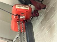 CM Loadstar 2 ton electric chain hoist. (NEEDS WORK)