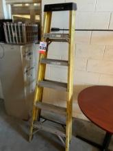 Werner 6 ft fiberglass step ladder.