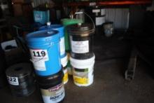 (1) Full 5 Gallon Bucket Of 80w-90 Gear Lubricant, (1) Full 5 Gallon Bucket Of Chevron 1000THF Oil A