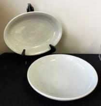 Fiestaware Bowl - 11½";     Fiestaware Platter - 12"