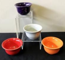 4 Fiestaware Bowls - 4"