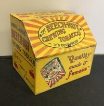 Large Tobacco Box - Beechnut Chewing Tobacco, 10"x8"x9"