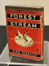 Tobacco Tin - Forest & Stream Pipe, See Photos For Condition