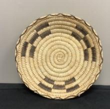 Handmade Papago Indians Basket - By Francis Adams, 9½"