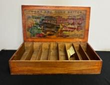 Vintage Early 1900s Seed Box - Rush Park Seed Co., 27½"x15"x5½"