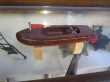 Keystone battery operated wooden boat