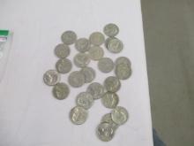 US Silver Quarters 1964's 25 coins