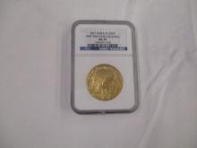 US Gold Buffalo 1 oz .9999 Gold 2007 MS 70 First Strike NGC Slab