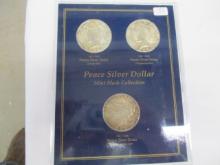 US Peace Silver Dollars- 1923-S, 1923-D, 1923 3 coins
