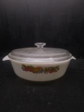Anchor Hocking Baking Dish with Lid-Harvest Vegetable