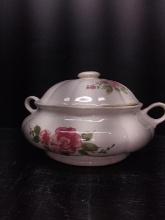 Hand painted Ceramic Soup Tureen with Ladle