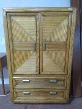 Contemporary Oak Linen Cabinet