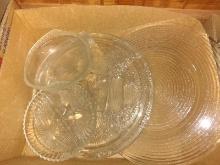 BL- Clear Glass Serving Trays & Dishes