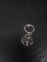 Jewelry-Silver Tone Tree of Life Dangle Pendant with Poem Inscription